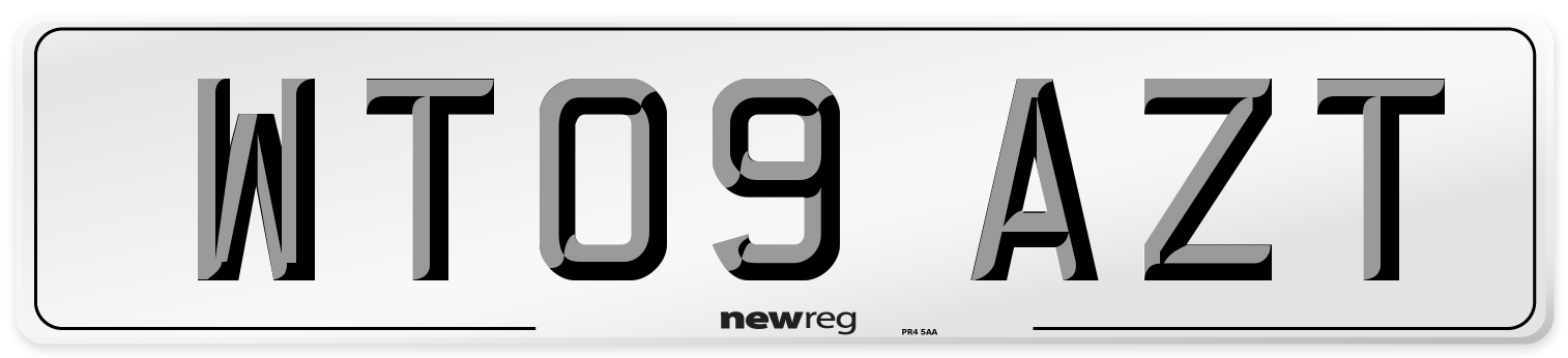 WT09 AZT Number Plate from New Reg